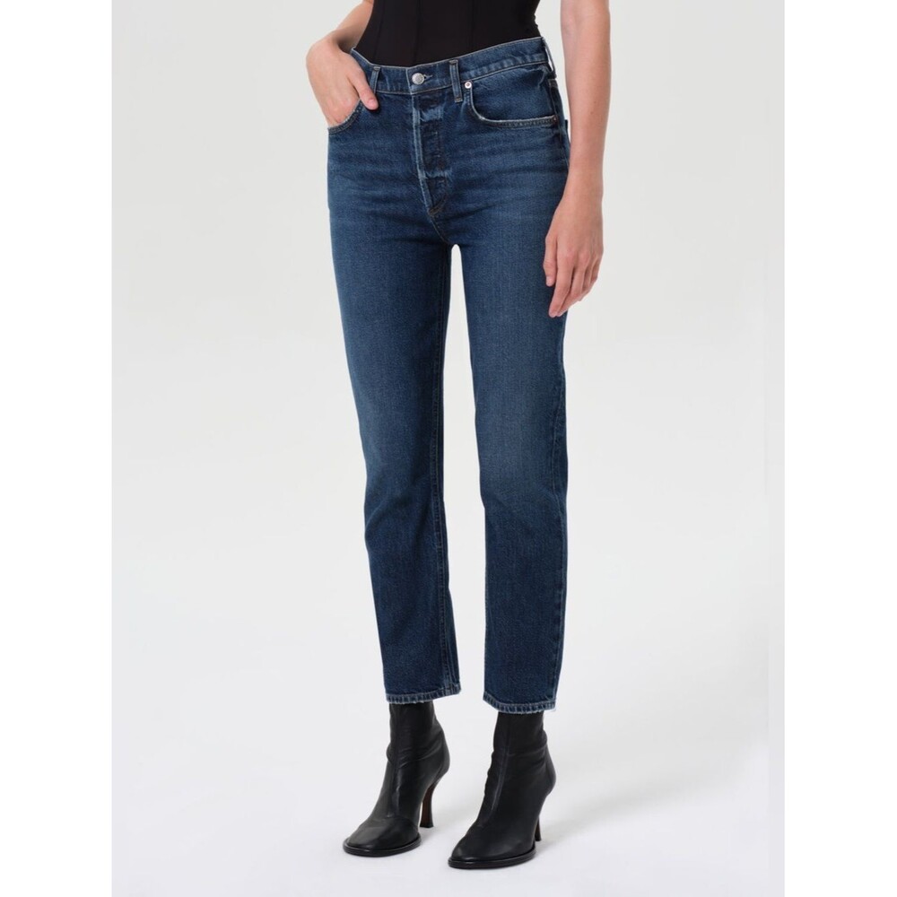 AGOLDE RILEY HIGH RISE STRAIGHT CROP Jeans Sz 28 Casual Effortlessly Chic Sexy